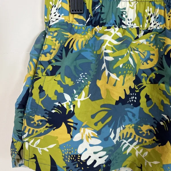 Patagonia Shorts‎ Womens Sz XS Tropical Leaf All Over Athletic Nylon 2" Inseam - Image 3