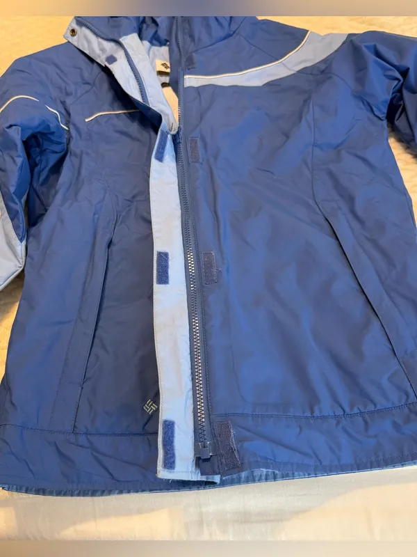 Columbia Ski Snow Jacket Coat Women’s Size Small Blue Nylon Zip Up - Image 8