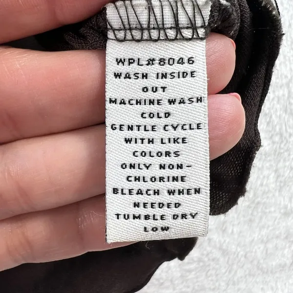 Style & Co Vtg Y2K Babydoll L Large Top Cap Sleeve Fairy Grunge Whimsigoth Goblincore Brown - Image 7