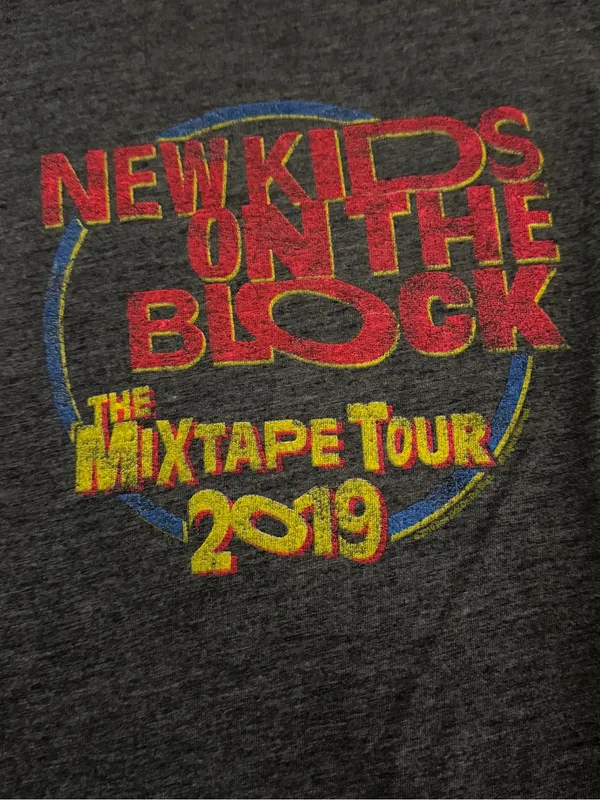 Bella Canvas New Kids on the Block NKOTB Mixtape Tour 2019 Concert T-Shirt XL - Image 3