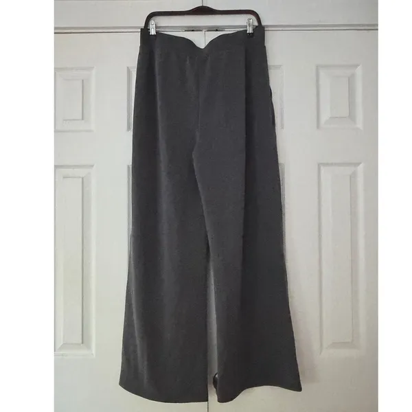 Zella Ultra Soft Scuba Wide Leg Pants Grey Forged NR502217MI L New - Image 2