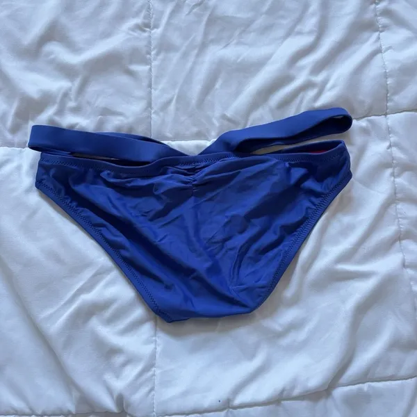 Profile By Blush Womens Size Medium Blue‎ Swimsuit Bikini Bottom Beach Summer - Image 3
