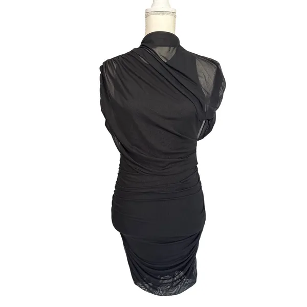 Amanda Uprichard Evianna Dress in Black Small New Womens Mini LBD - Image 4
