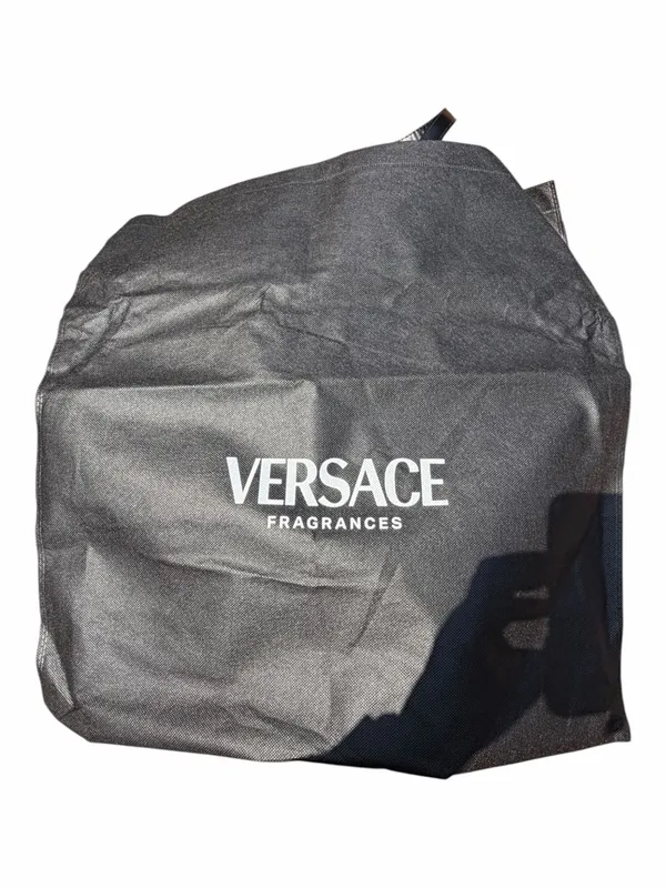 Versace Fragrances Large Tote Bag | Black & Turquoise with Dustbag NWOT - Image 9