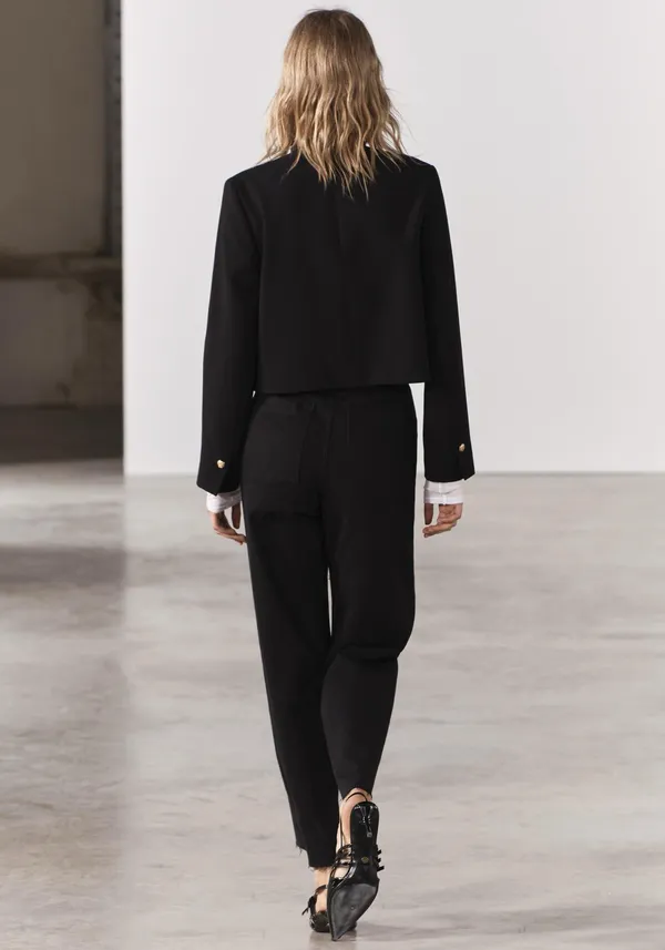 ZARA High Waist Marine Jeans - Image 6