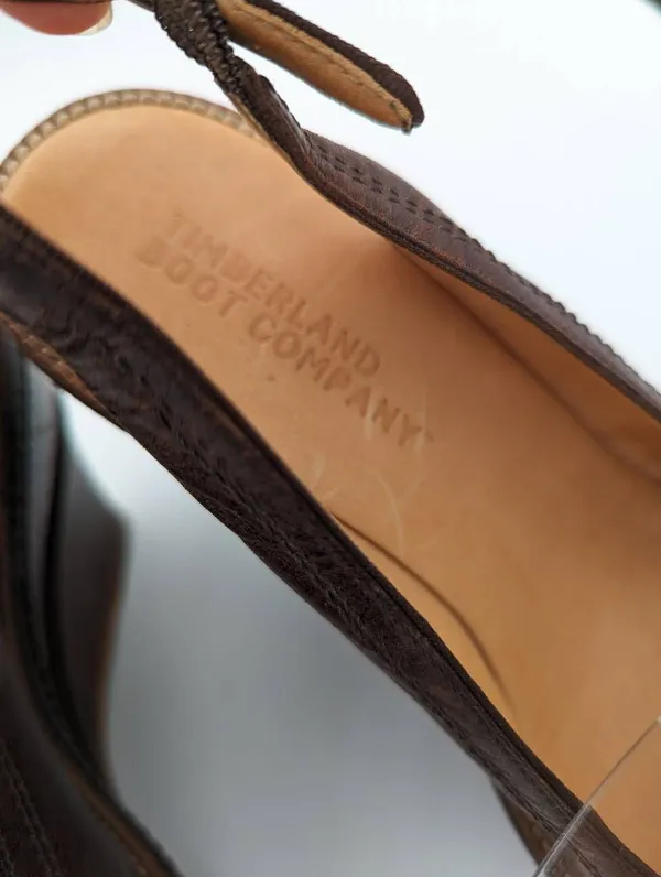 Timberland boot company Marge peep toe slingback wedged sandals size 7 - Image 6