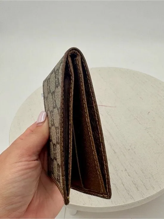 GUCCI Plus Vintage GG Supreme Bifold Wallet Circa 1970s-1980s - Image 3