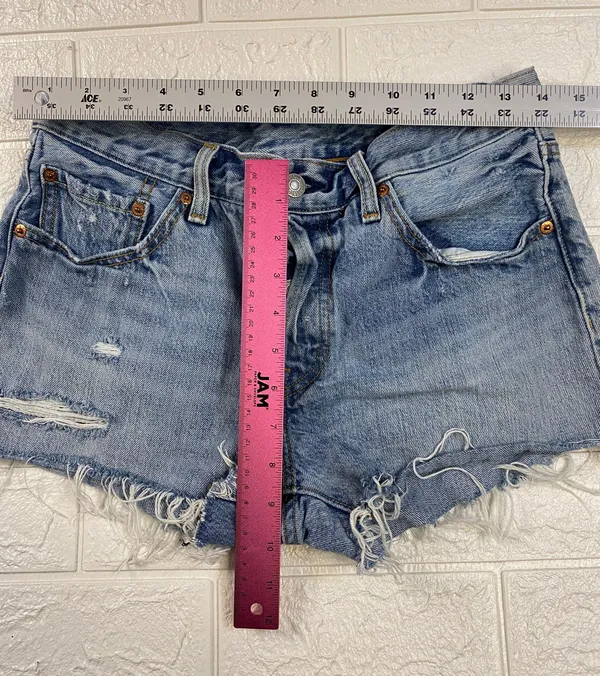 Levi's 501 Denim Shorts - Image 4