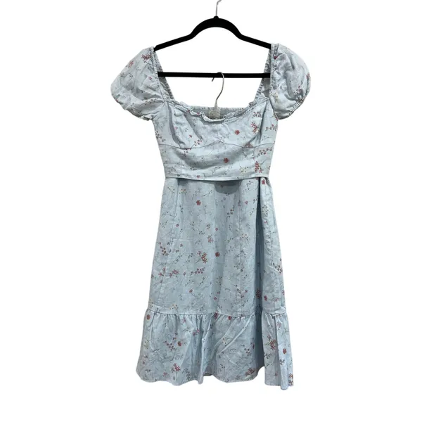 Aritzia Wilfred‎ Chariot Linen Two Piece Set Blue Cottagecore XS Floral - Image 2