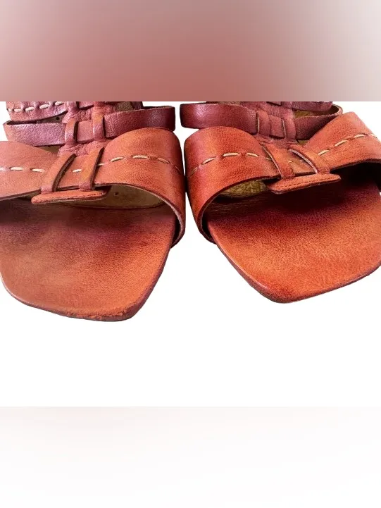 Clark’s Leather Strappy Slide Sandals in Brown - Image 6
