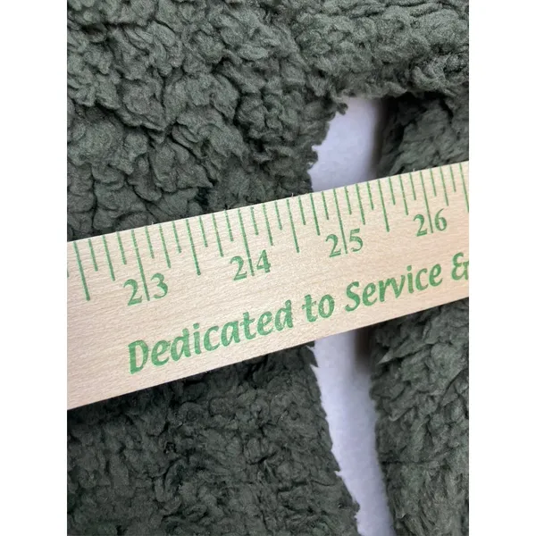 Perch by Blu Pepper Womens 2XL Green Sherpa Fleece Zip Up Hoodie Jacket‎ - Image 9