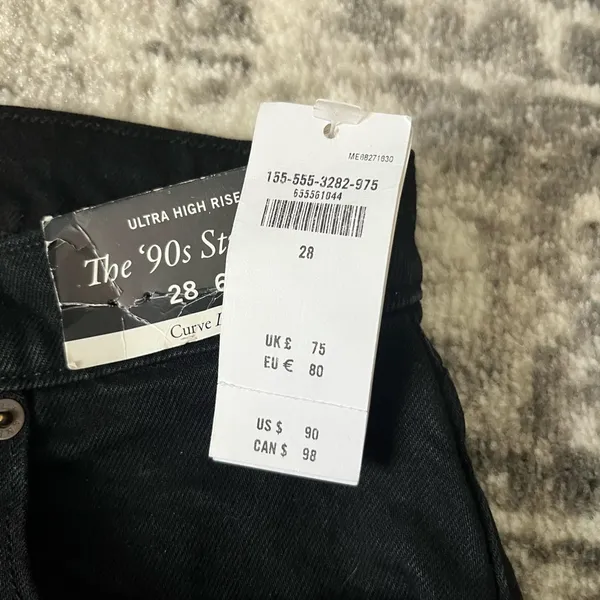 NEW Abercrombie & Fitch The 90s Straight Ultra High Rise Curve Love - Image 6