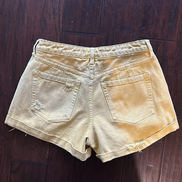 We The Free Free People Yellow Shorts 27 CRVY - Image 7