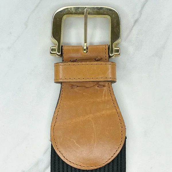 Vintage The Limited Stretch Belt Leather Trim Gold Hardware Medium (M) ✨ - Image 10