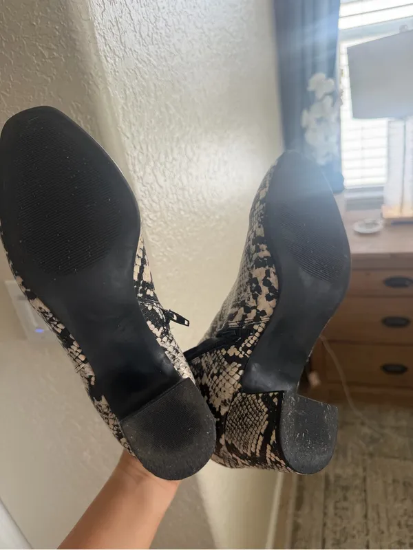 AK Anne Klein snake print bootie - Image 4