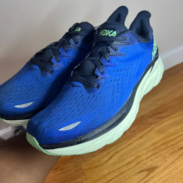 Hoka One One Clifton 8 Blue/Navy 1119393 DBOS Size 12M D NO BOX - Image 19