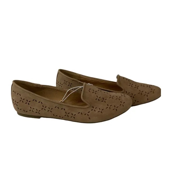 Report Sand Faux Suede Flat - Image 4