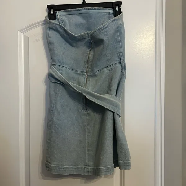 Amanda Uprichard Fae Denim Dress - Image 3