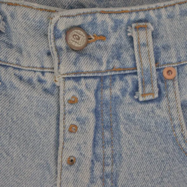 Vintage lei USA Made High Waisted 100% Cotton Denim Shorts 5 Jr. - Image 8