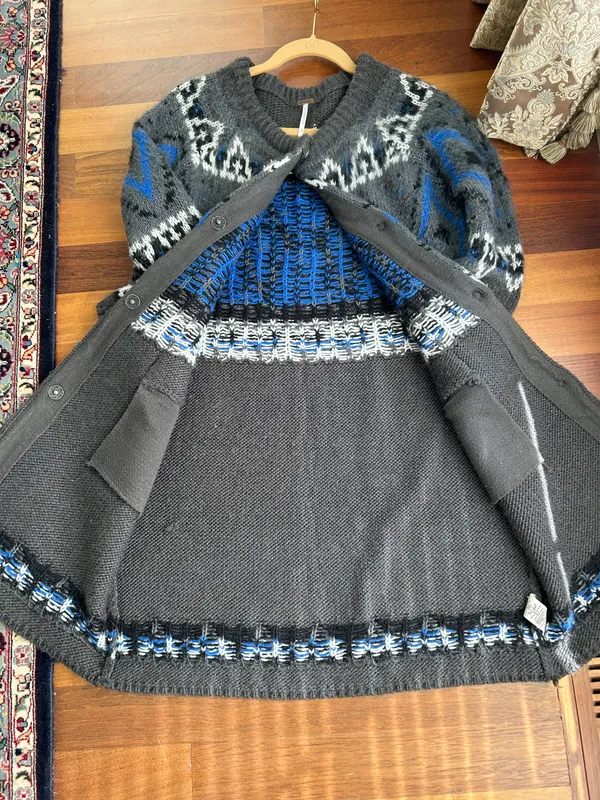 Free People Wool Blend Sweater Coat - Image 14