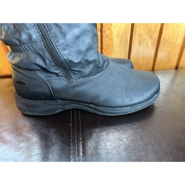 Totes Black Waterproof Winter Snow Boots Comfy Size 8‎ - Image 2