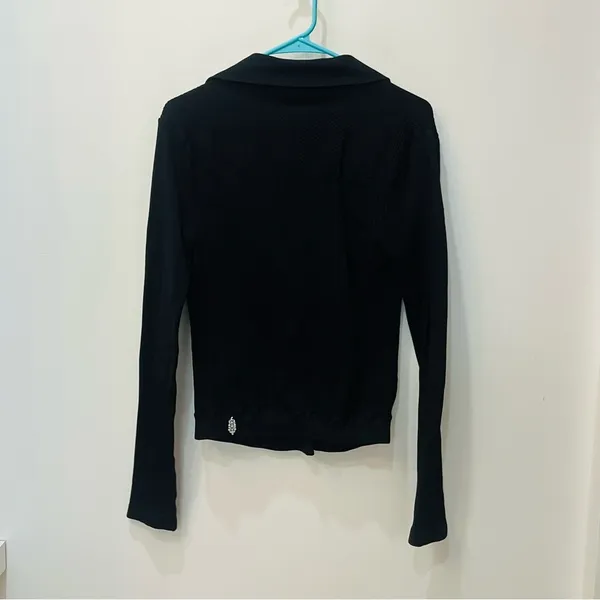 Free People Movement Active Black zip up jacket medium - Image 3