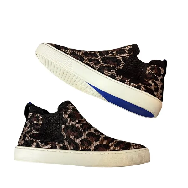 Rothy’s‎ leopard print Chelsea bootie sneakers sz 9.5 - Image 5