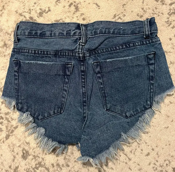 Nasty Gal High Rise Cheeky Jean Shorts - Image 5