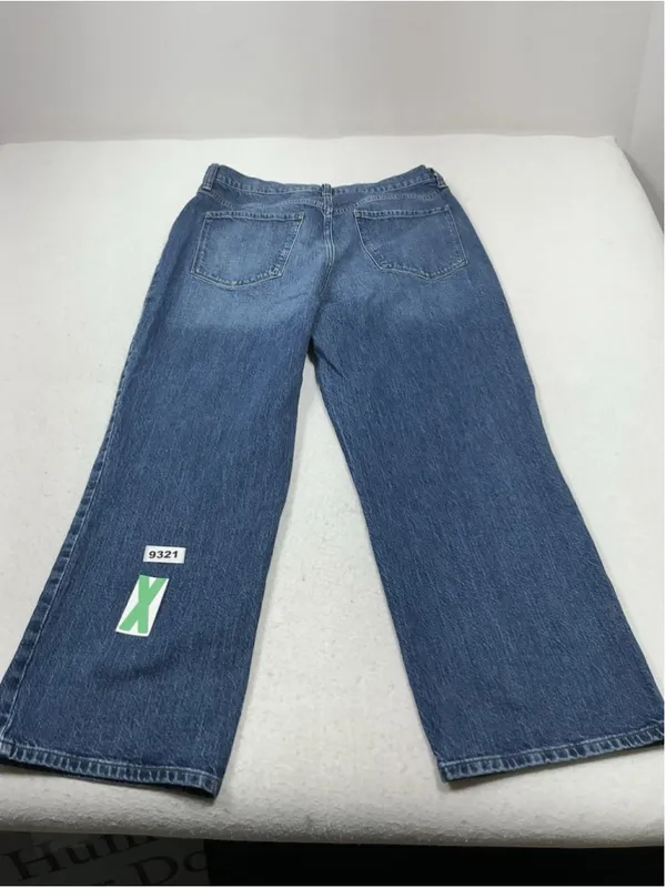 Womans Excellent Ana Blue Jeans Straight High Rise Size 14 Waist 33 Inch - Image 2