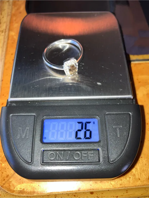 Color Changing Garnet Moissanite Ring Size 9 Silver - Image 12