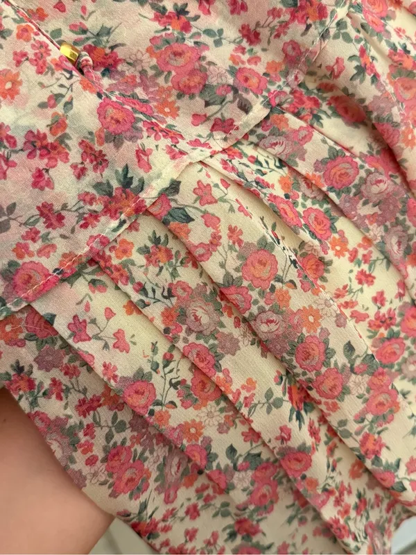 LoveShackFancy Floral Popover Dress - Image 8