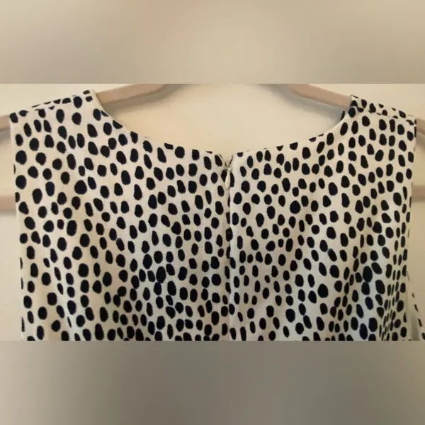 J.Crew Black White Speckled Sleeveless Dress Women's Sz 14 NWT NEW - Image 8