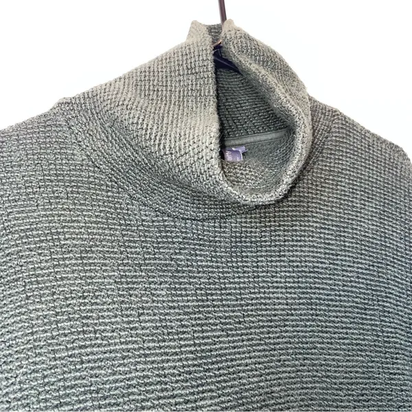 Sweaty Betty Green Turtleneck Knit Sweater with Kangaroo Pocket - Image 5