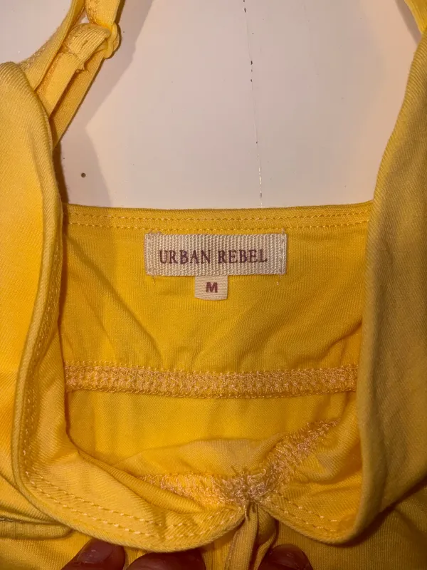 Urban Rebel Tank Top Yellow Size M - Image 3