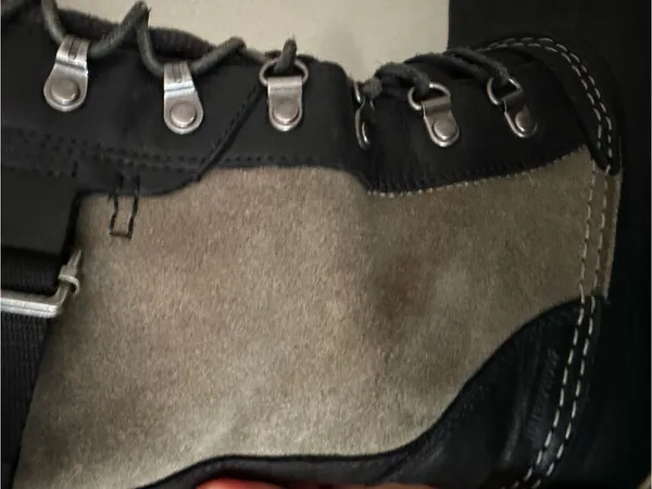 Sorel Boots Conquest Carly Leather Tall Lace Up Buckles Moto Olive Green Black - Image 12