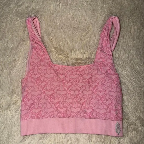 Free People Movement Heart Throb Powder Pink Size XS/S Top - Image 2