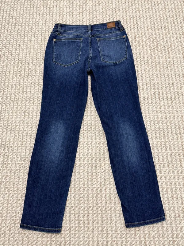 Judy Blue Dark Wash Straight Leg Jeans size 11/30 mid rise - Image 11