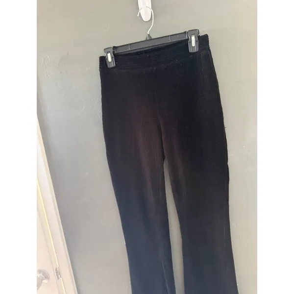 Urban Outfitters Black Corduroy Flare Pants High Rise‎ Stretch Size M/M Boho - Image 3