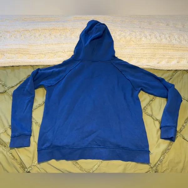 5th & Ocean Blue Hoodie with Orange Accents - Image 3