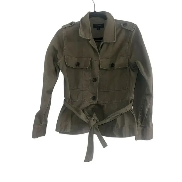 ✨J.Crew Green Cropped Fatigue Utility Sz Small Jacket✨ - Image 6
