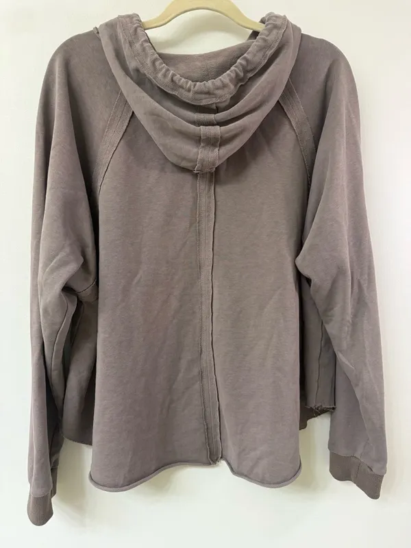 Altar’d State As Revival Hooded Pullover Sweater in Taupe/Brown Women’s Size M - Image 2