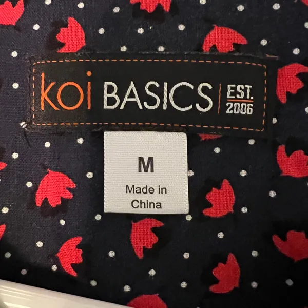 Koi Basics Navy scrub top Size medium Blue - Image 4