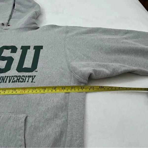NDSU North Dakota State Champion Life Reverse Weave Gray Hoodie Sweatshirt Men L - Image 4