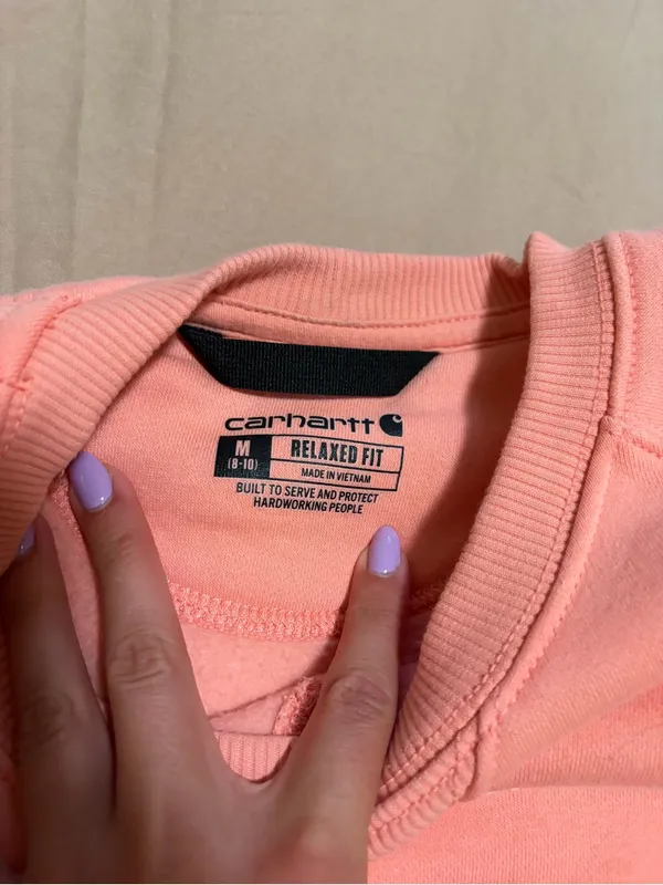 Carhartt Women's Coral Crewneck Sweatshirt - Pink - Image 2