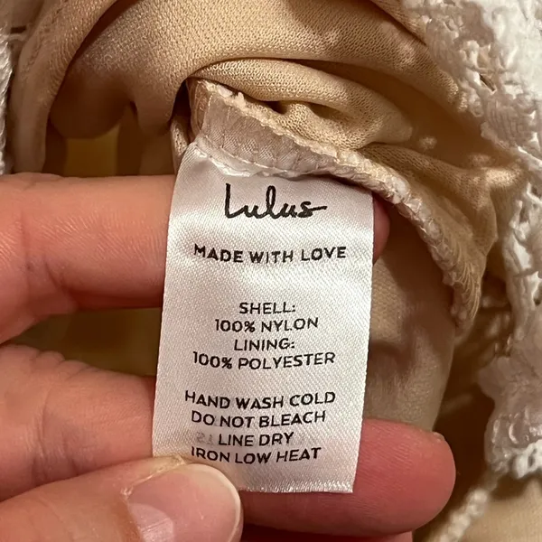 #131 Lulus • My Dearest White Lace • Short Sleeve Mini Dress Nwt - Image 10