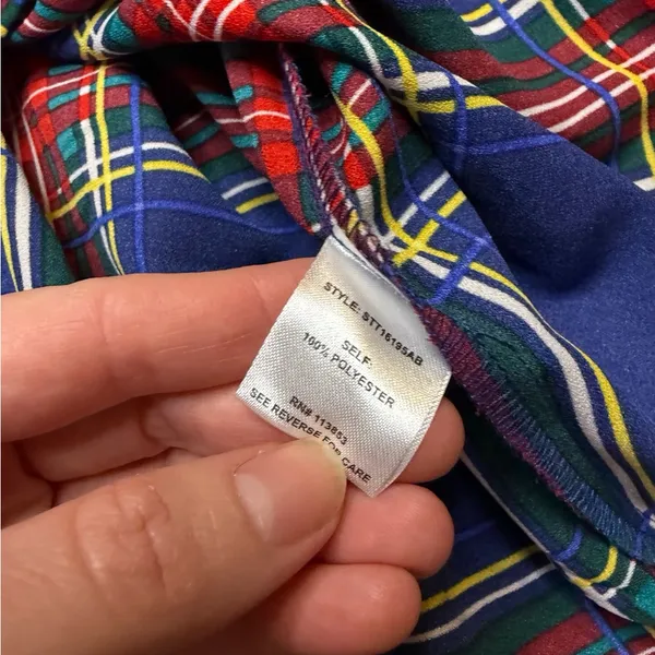 ❤️ Sugarlips Plaid Smocked Ruffle‎ Blouse Medium ❤️ - Image 6
