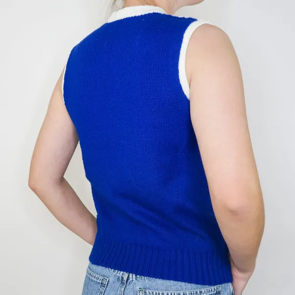 Vintage 70s Varsity Cheerleader Sweater Vest - Image 4