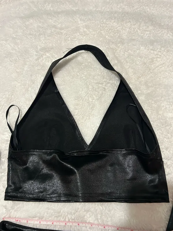 NWOT Reign Set Black Halter Top and Pants - Image 6