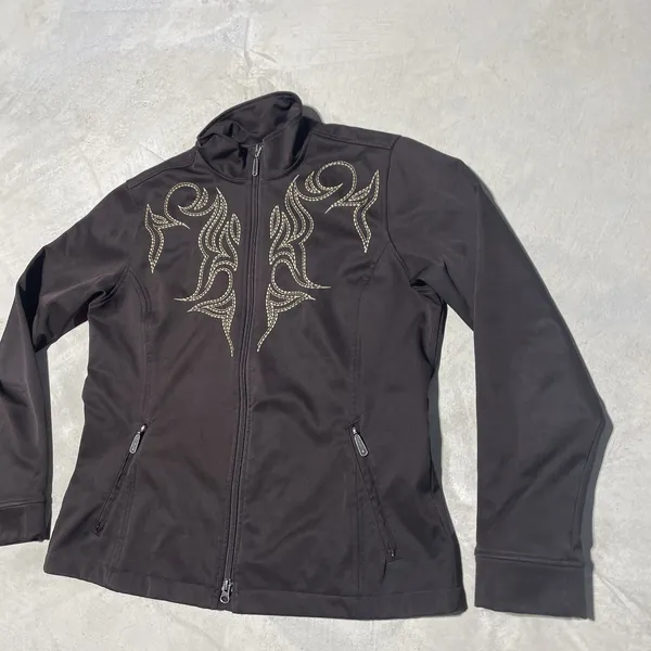 Ariat Jacket Women's SZ XL Full Zip Cowgirl Softshell Jacket Western Rodeo - Image 2