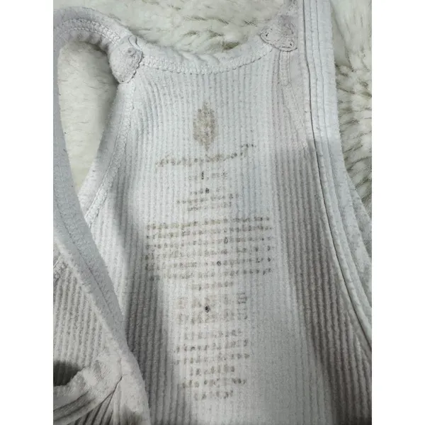 FP Movement Free People White Ribbed Tank Top Women's - Image 3